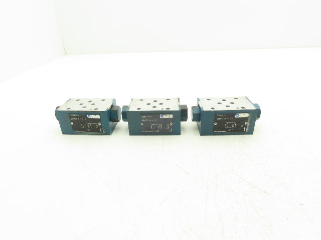 Rexroth Z2SRK 6-1-11/V Hydraulic Sandwich Plate Check Valve 3000 PSI  Lot of 3