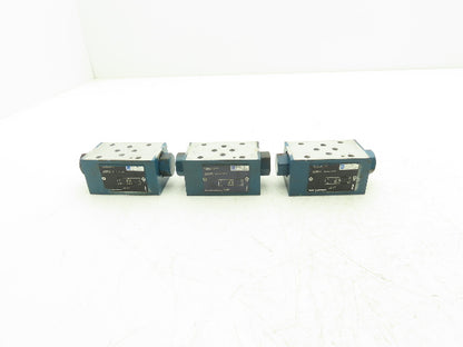 Rexroth Z2SRK 6-1-11/V Hydraulic Sandwich Plate Check Valve 3000 PSI  Lot of 3