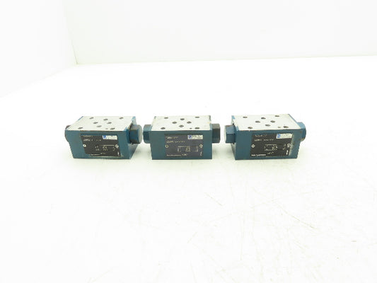 Rexroth Z2SRK 6-1-11/V Hydraulic Sandwich Plate Check Valve 3000 PSI  Lot of 3