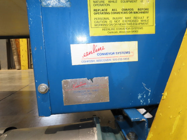 Keenline 42"x 11' Incline Belt Conveyor .75Hp 230/460V 110FPM Center Drive