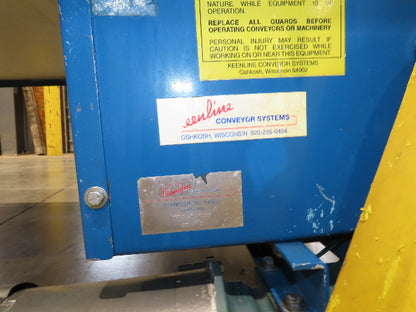Keenline 42"x 11' Incline Belt Conveyor .75Hp 230/460V 110FPM Center Drive