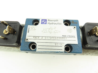 Rexroth 4WE6D61/OFEG24N9K4 Hydraulic Dual Solenoid Directional Spool Valve 24VDC