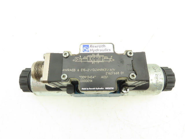 Rexroth 4WRAEB 6 E15-21/G24N9K31/A1V Hydraulic Proportional Directional Valve