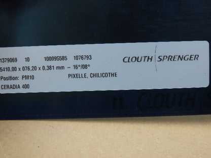 Clouth Ceradia 400 Carbon Steel Doctor Blade .015"x 3"x 213"L PM10  Box of 10