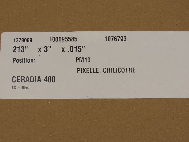 Clouth Ceradia 400 Carbon Steel Doctor Blade .015"x 3"x 213"L PM10  Box of 10