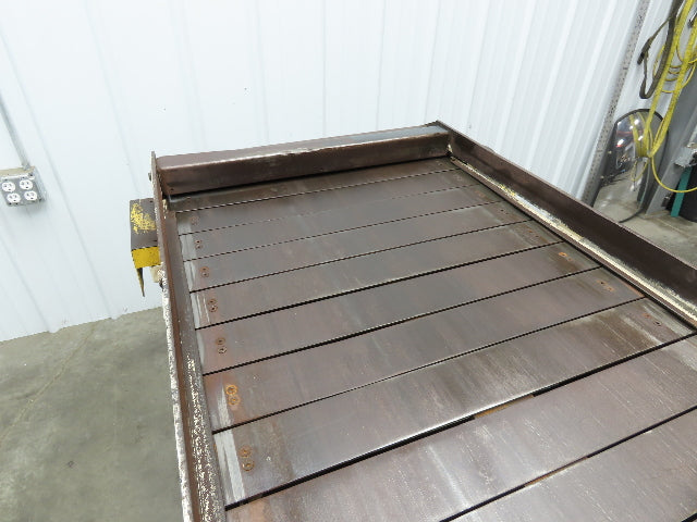 Power-Pack 24"x 8'  Steel Slat Belt Conveyor .33Hp 230/460V Chain Drive 16FPM