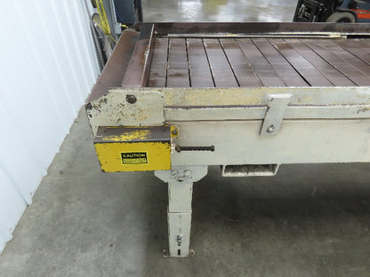 Power-Pack 24"x 8'  Steel Slat Belt Conveyor .33Hp 230/460V Chain Drive 16FPM