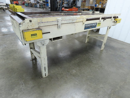 Power-Pack 24"x 8'  Steel Slat Belt Conveyor .33Hp 230/460V Chain Drive 16FPM