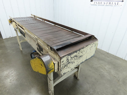 Power-Pack 24"x 8'  Steel Slat Belt Conveyor .33Hp 230/460V Chain Drive 16FPM