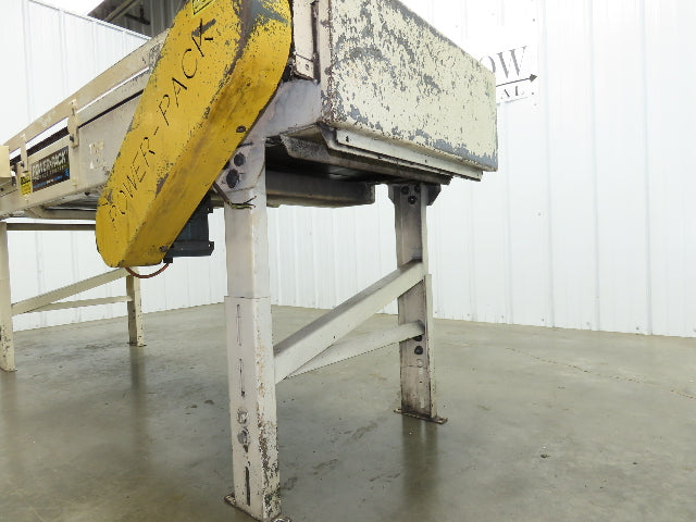 Power-Pack 24"x 8'  Steel Slat Belt Conveyor .33Hp 230/460V Chain Drive 16FPM
