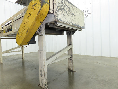 Power-Pack 24"x 8'  Steel Slat Belt Conveyor .33Hp 230/460V Chain Drive 16FPM