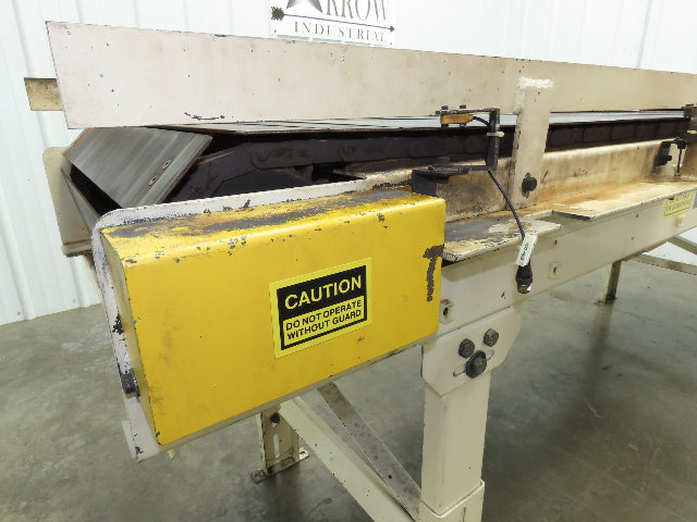 Power-Pack 24"x 8'  Steel Slat Belt Conveyor .33Hp 230/460V Chain Drive 16FPM
