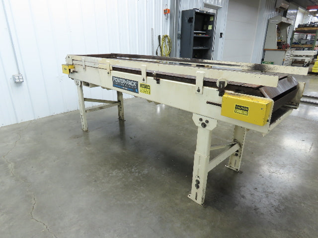 Power-Pack 24"x 8'  Steel Slat Belt Conveyor .33Hp 230/460V Chain Drive 16FPM