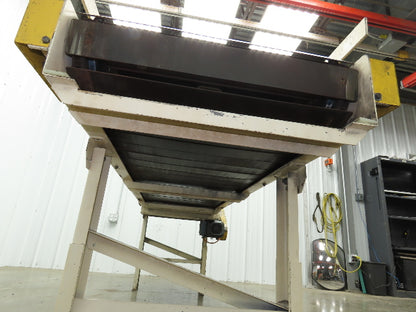 Power-Pack 24"x 8'  Steel Slat Belt Conveyor .33Hp 230/460V Chain Drive 16FPM