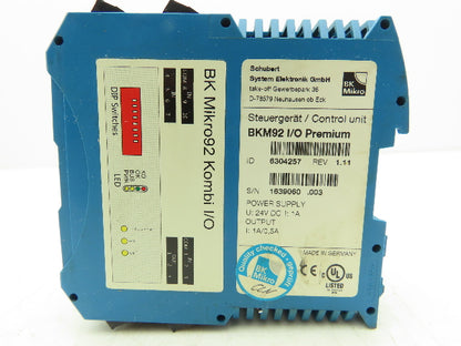 Schubert BKM92 I/O Pemium BK Mikro92 Kombi Industrial Monitoring Control Unit