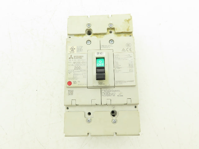 Mitsubishi Electric NF250-SVU 200A Molded Case Circuit Breaker 3-Pole 480V 3PH