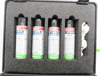 Magnaflux Spotcheck Dye Penetrant Test Kit Cleaner Developer READ