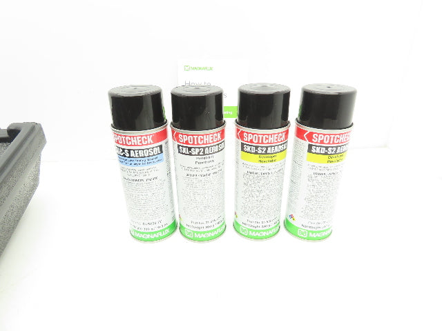 Magnaflux Spotcheck Dye Penetrant Test Kit Cleaner Developer READ