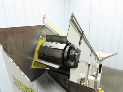 Direct Conveyors Incline Parts Conveyor 6" Steel Cleated Belt 230/460V 89"OAL