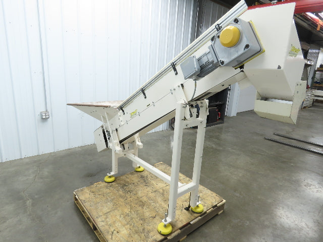 Direct Conveyors Incline Parts Conveyor 6" Steel Cleated Belt 230/460V 89"OAL