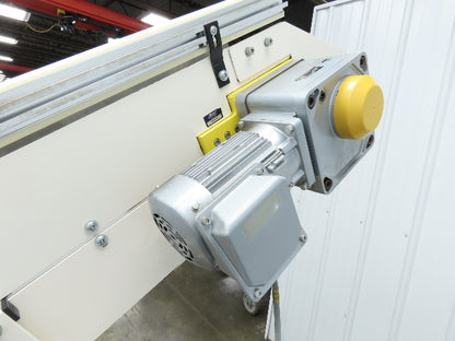 Direct Conveyors Incline Parts Conveyor 6" Steel Cleated Belt 230/460V 89"OAL