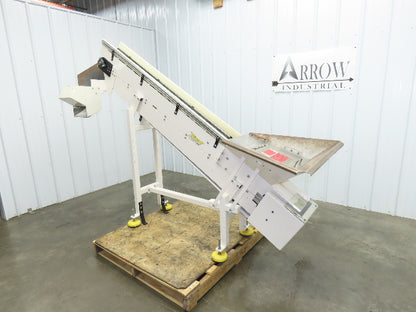 Direct Conveyors Incline Parts Conveyor 6" Steel Cleated Belt 230/460V 89"OAL