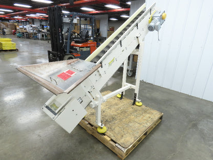 Direct Conveyors Incline Parts Conveyor 6" Steel Cleated Belt 230/460V 89"OAL