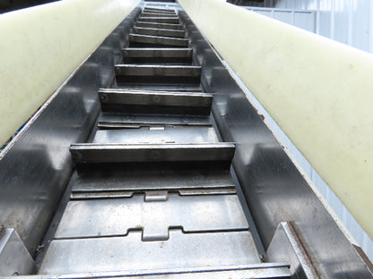 Direct Conveyors Incline Parts Conveyor 6" Steel Cleated Belt 230/460V 89"OAL