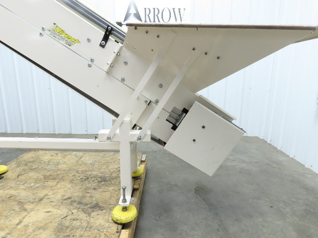 Direct Conveyors Incline Parts Conveyor 6" Steel Cleated Belt 230/460V 89"OAL
