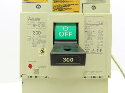 Mitsubishi NF400-SWU3 300B Molded Case Circuit Breaker 300A 3Pole 690VAC/250VDC