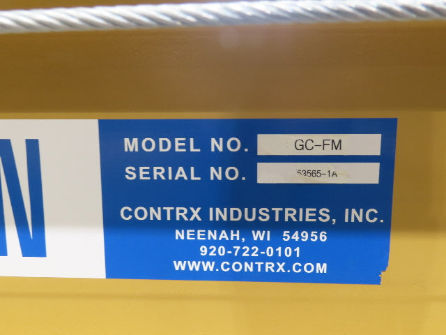 Contrx GC-FM 3 Ton 6000 Lb Portable Gantry Crane 15' 6" Span 12' Fixed Height