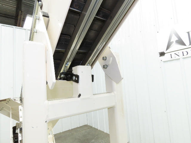 Direct Conveyors Incline Parts Conveyor 6" Steel Cleated Belt 89"OAL  *No Motor*