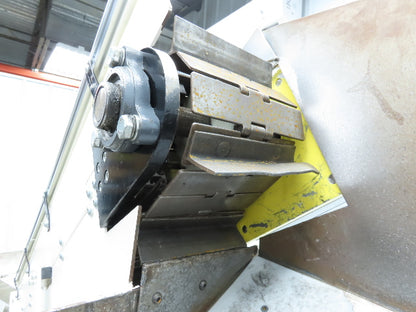 Direct Conveyors Incline Parts Conveyor 6" Steel Cleated Belt 89"OAL  *No Motor*