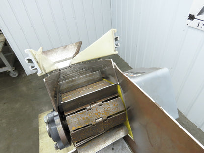 Direct Conveyors Incline Parts Conveyor 6" Steel Cleated Belt 89"OAL  *No Motor*