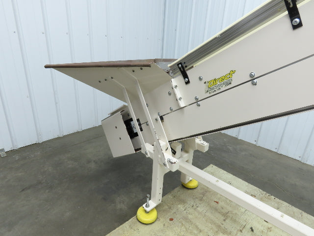 Direct Conveyors Incline Parts Conveyor 6" Steel Cleated Belt 89"OAL  *No Motor*