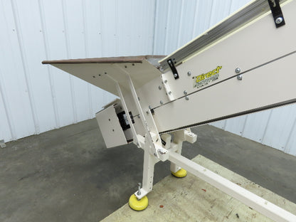 Direct Conveyors Incline Parts Conveyor 6" Steel Cleated Belt 89"OAL  *No Motor*