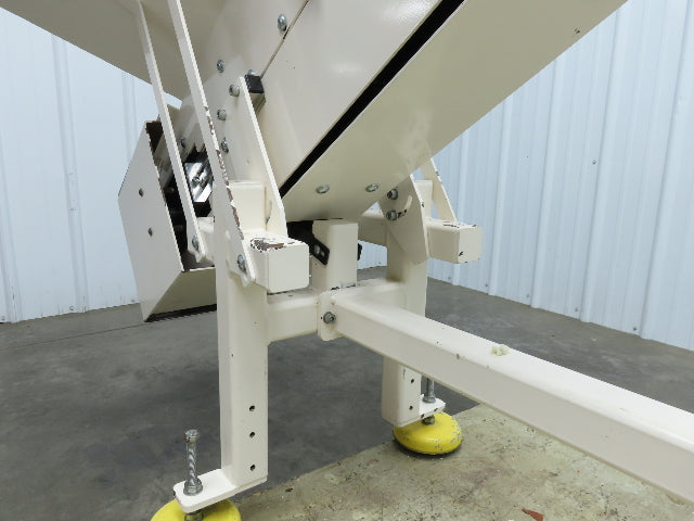 Direct Conveyors Incline Parts Conveyor 6" Steel Cleated Belt 89"OAL  *No Motor*