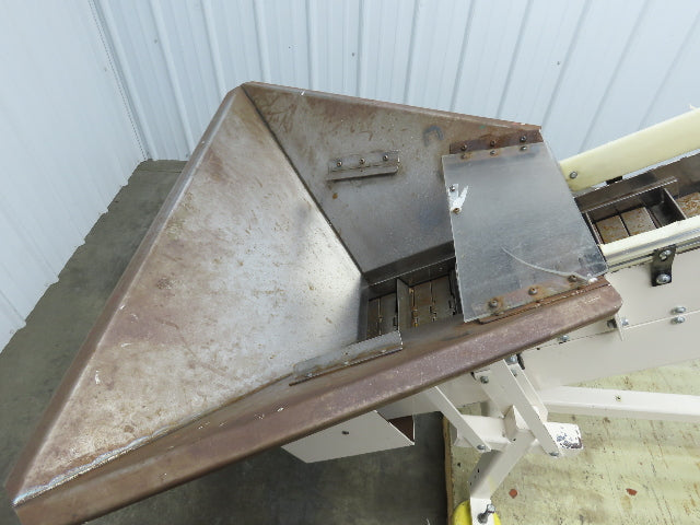 Direct Conveyors Incline Parts Conveyor 6" Steel Cleated Belt 89"OAL  *No Motor*