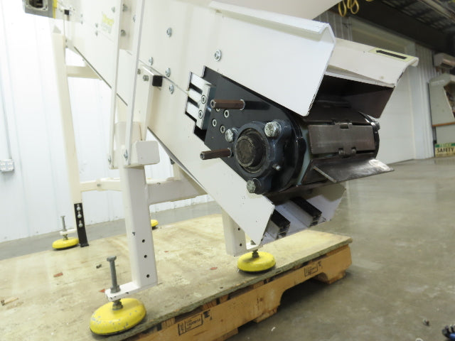 Direct Conveyors Incline Parts Conveyor 6" Steel Cleated Belt 89"OAL  *No Motor*