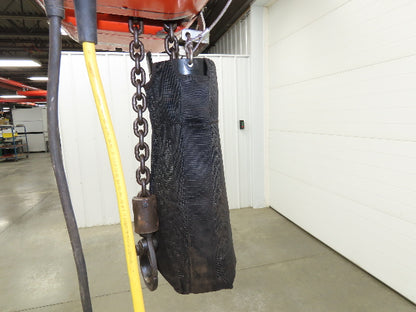 CM Lodestar Model L 1 Ton 2000lb Electric Chain Hoist 21' Lift 16 FPM 3PH 480V