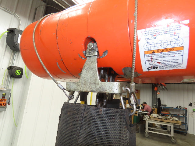 CM Lodestar Model L 1 Ton 2000lb Electric Chain Hoist 21' Lift 16 FPM 3PH 480V