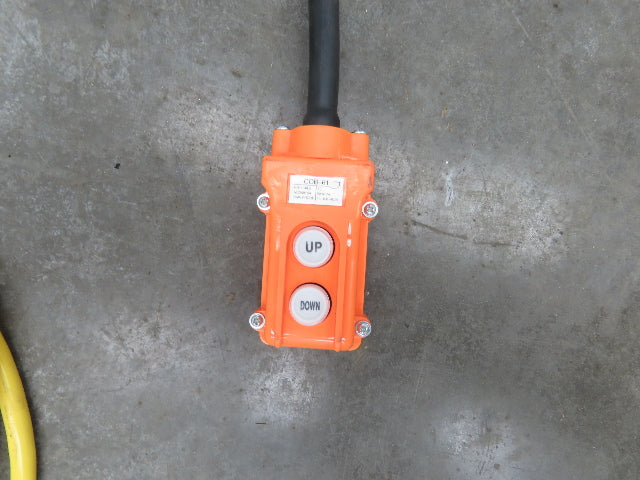 CM Lodestar Model L 1 Ton 2000lb Electric Chain Hoist 21' Lift 16 FPM 3PH 480V