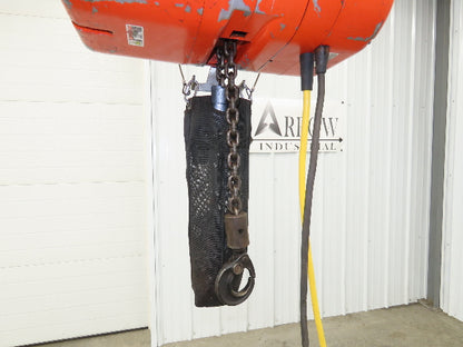 CM Lodestar Model L 1 Ton 2000lb Electric Chain Hoist 21' Lift 16 FPM 3PH 480V