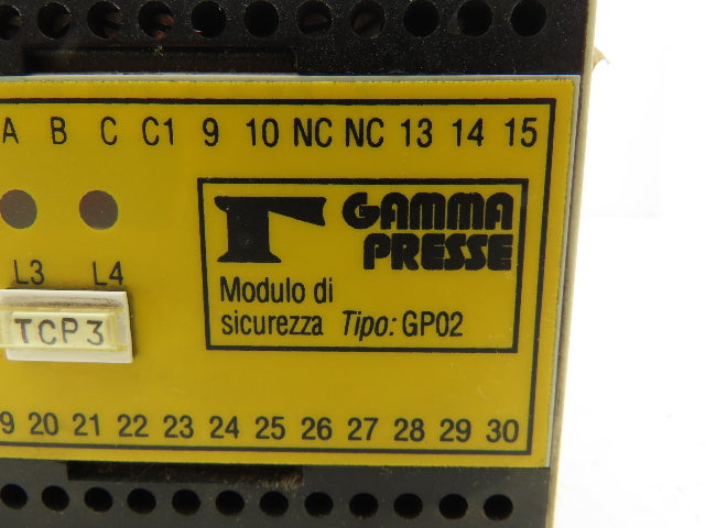 Gamma Presse GP 02 Safety Relay 32Pt 110VAC In 24VDC Out Lot Of 2