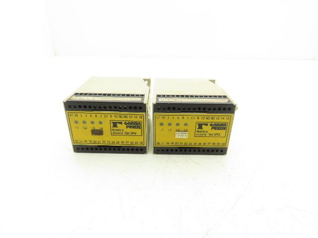 Gamma Presse GP 02 Safety Relay 32Pt 110VAC In 24VDC Out Lot Of 2