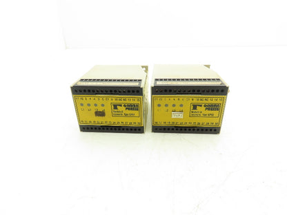 Gamma Presse GP 02 Safety Relay 32Pt 110VAC In 24VDC Out Lot Of 2