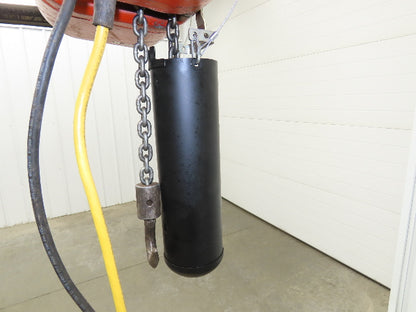 CM Lodestar Model L 1 Ton 2000lb Electric Chain Hoist 30' Lift 16 FPM 3PH 480V