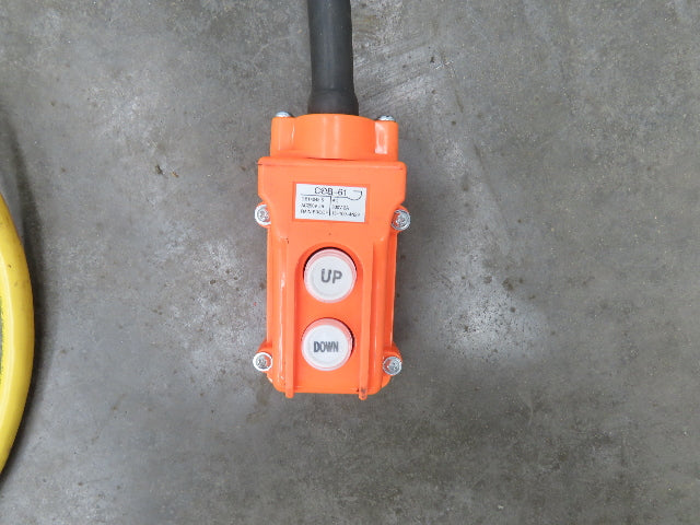 CM Lodestar Model L 1 Ton 2000lb Electric Chain Hoist 30' Lift 16 FPM 3PH 480V