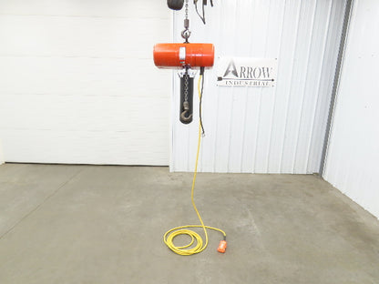 CM Lodestar Model L 1 Ton 2000lb Electric Chain Hoist 30' Lift 16 FPM 3PH 480V
