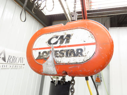 CM Lodestar Model L 1 Ton 2000lb Electric Chain Hoist 30' Lift 16 FPM 3PH 480V